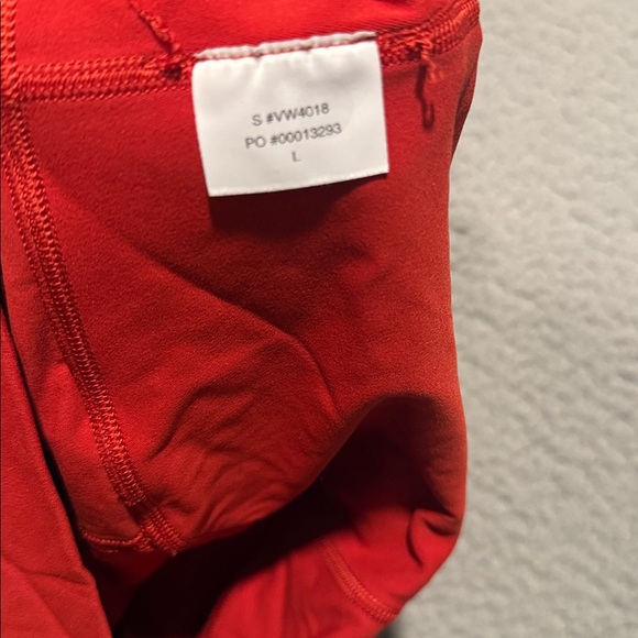 Vuori AllTheForm Legging Red Leggings size L - Picture 9 of 9